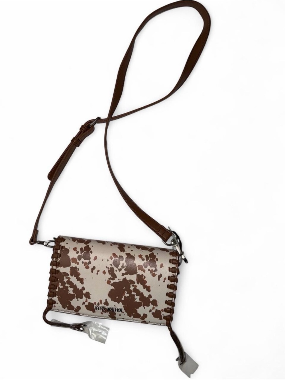 Steve Madden 2025 Faux Cow Print Crossbody Shoulder Bag NWTS